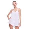 thumbnail image 1 of No Boundaries Women's Crinkled Romper Cover-Up, 1 of 6