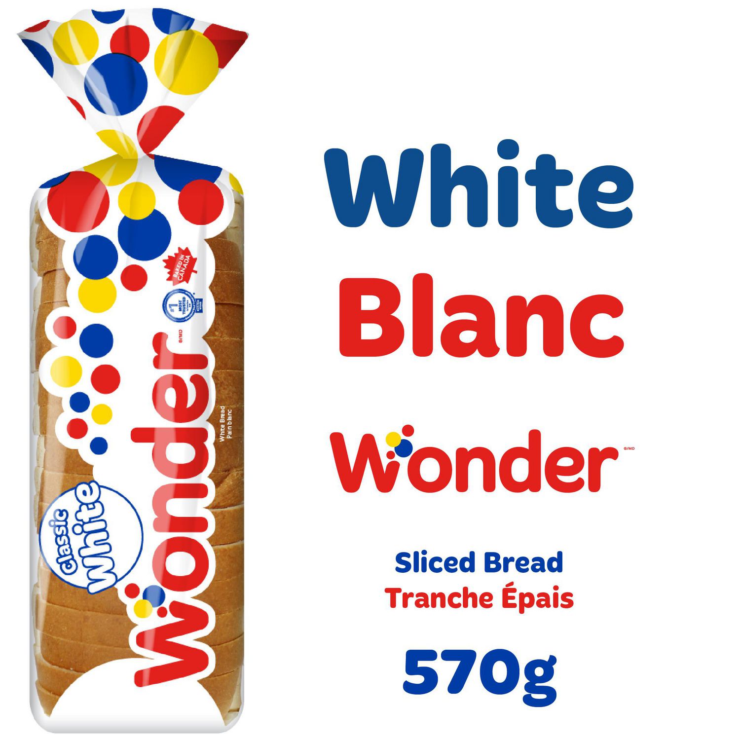 Wonder White Bread, 570 g