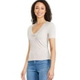 thumbnail image 2 of George Women's Knot Front Tee, 2 of 6