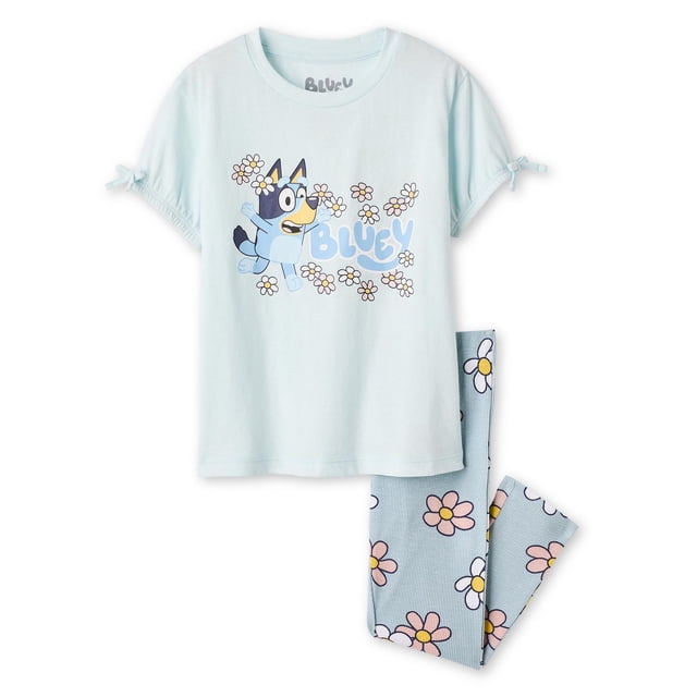 T-shirt à imprimé graphique Bluey pour petites filles