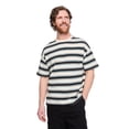 thumbnail image 1 of T-shirt ample à rayures George pour hommes, 1 of 6