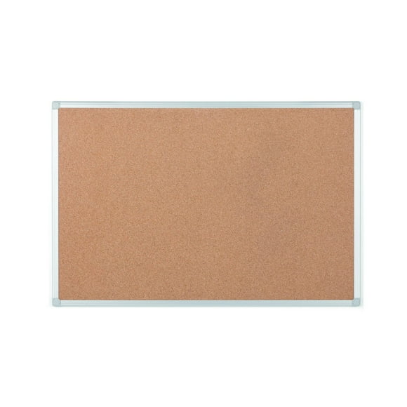 MasterVision Ayda Cork Bulletin Board, 18" x 24", Aluminum Frame