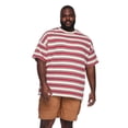 thumbnail image 1 of T-shirt ample à rayures George Plus pour hommes, 1 of 6