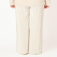 thumbnail image 4 of Devoted Women’s Plus size Pleated wide leg pant with elastic waist, 4 of 4
