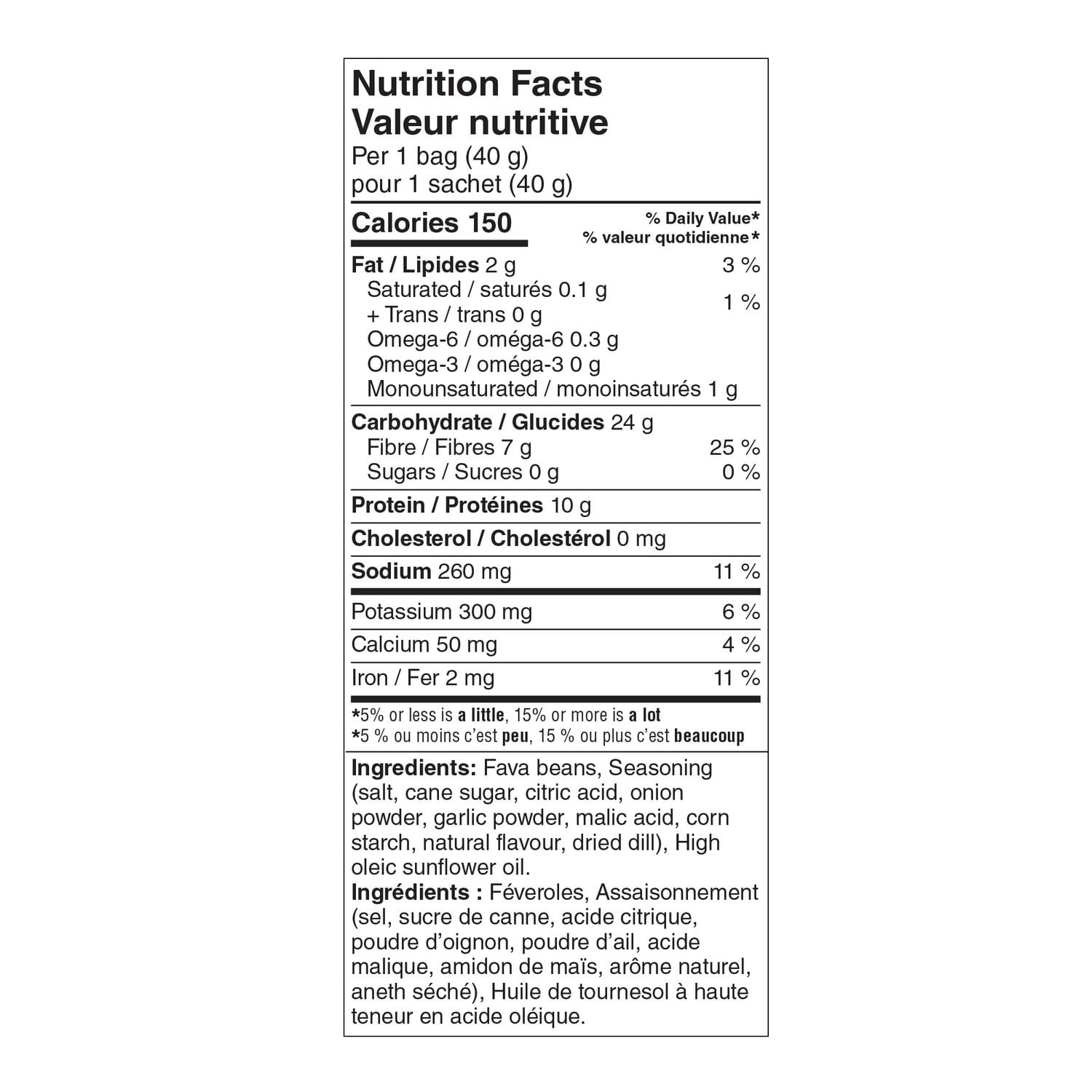 Three Farmers féveroles rôties - cornichon à l'aneth 40g