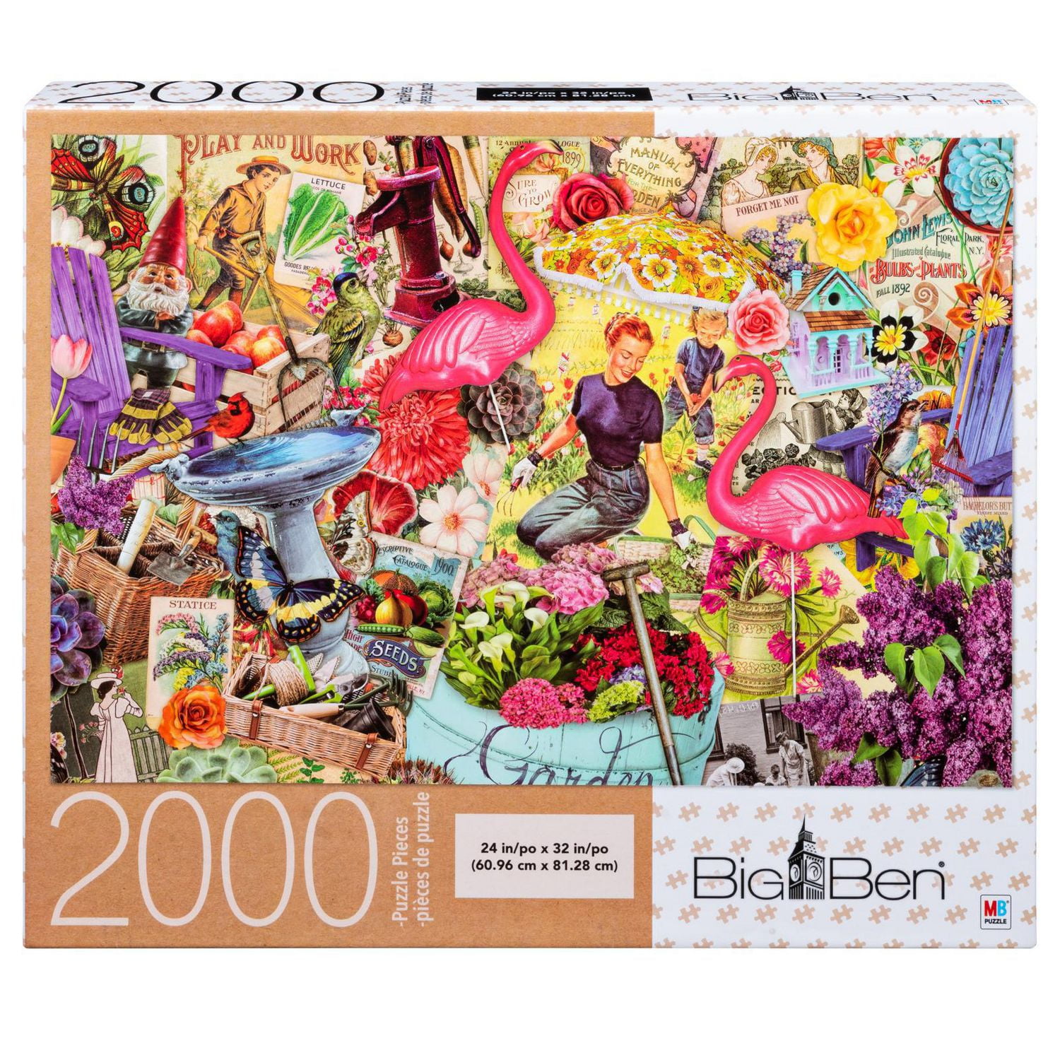 Big Ben 2000-Piece Adult Jigsaw Puzzle - Garden Collage II | Walmart Canada