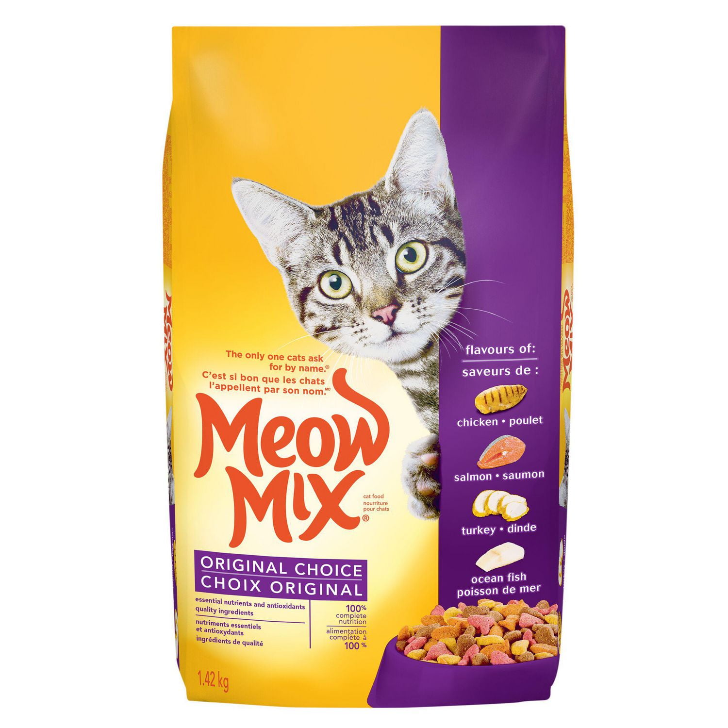 Meow Mix Cat Food Original Choice 7.25 kg Meow Mix 7.25KG Walmart