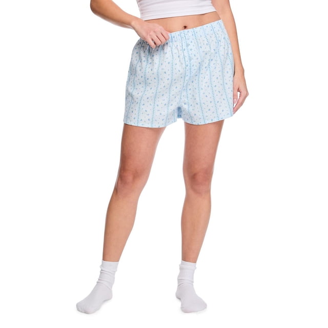 No Boundaries Women's Cotton Sleep Boxer