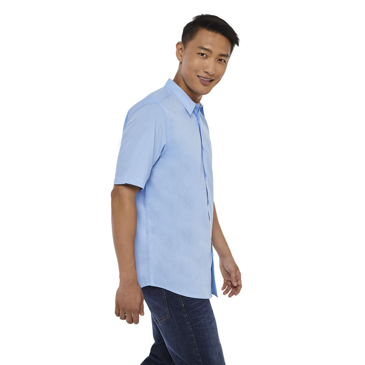 George Men's short Sleeved Dress Shirt 