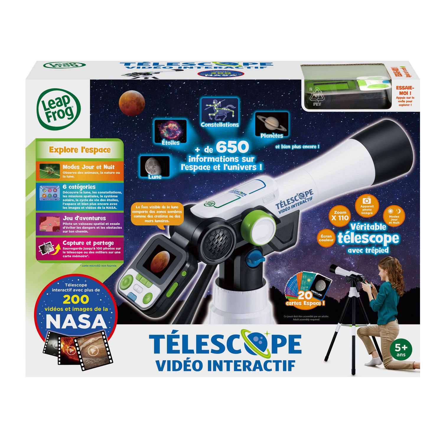 LeapFrog Téléscope Vidéo interactif - Version française - Walmart.ca