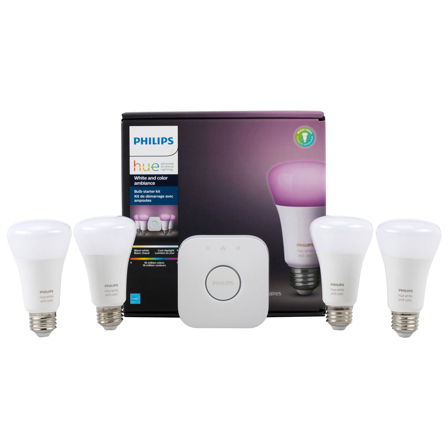 Philips HUE White And Color Ambiance A19 Starter Kit | Walmart Canada
