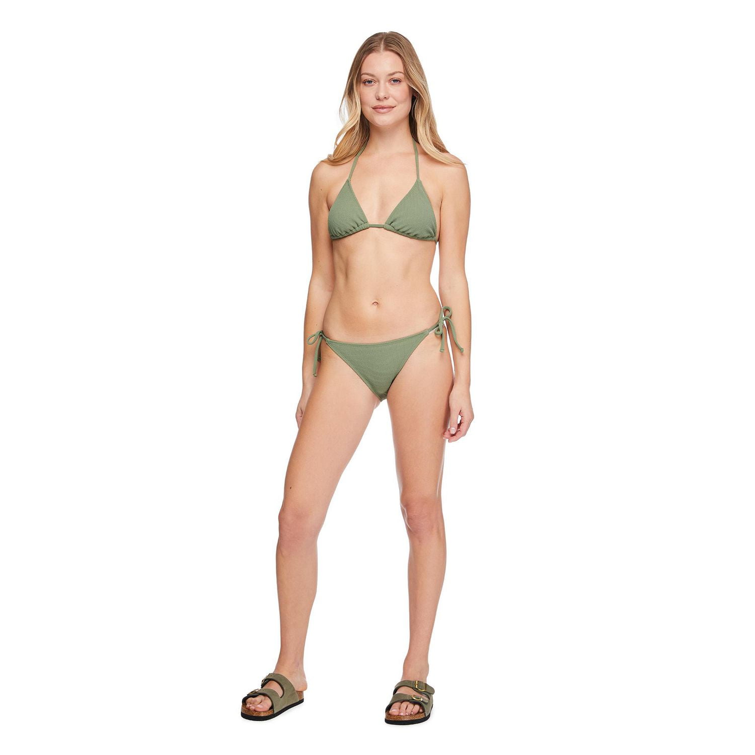 No Boundaries Women's String Bikini Top