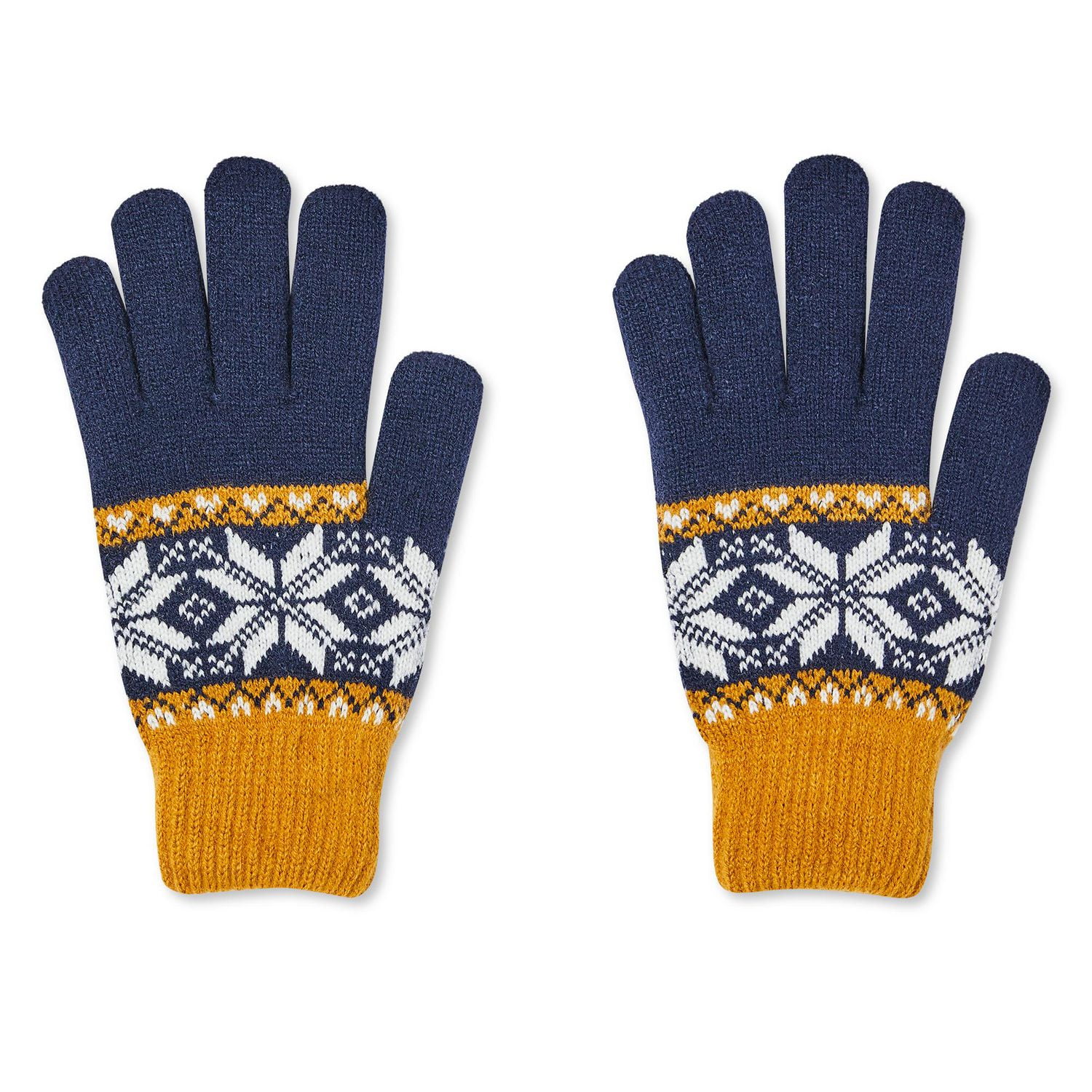 George Men's Patterned Knit Gloves