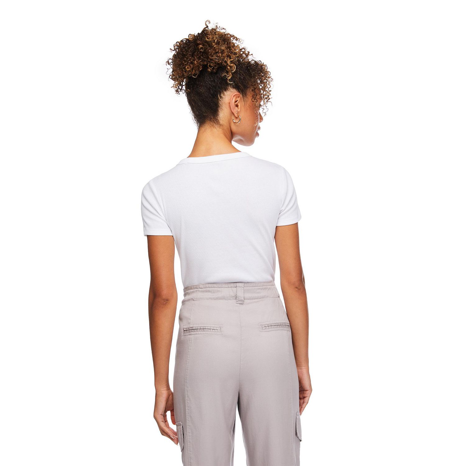 T-shirt côtelé George pour femmes