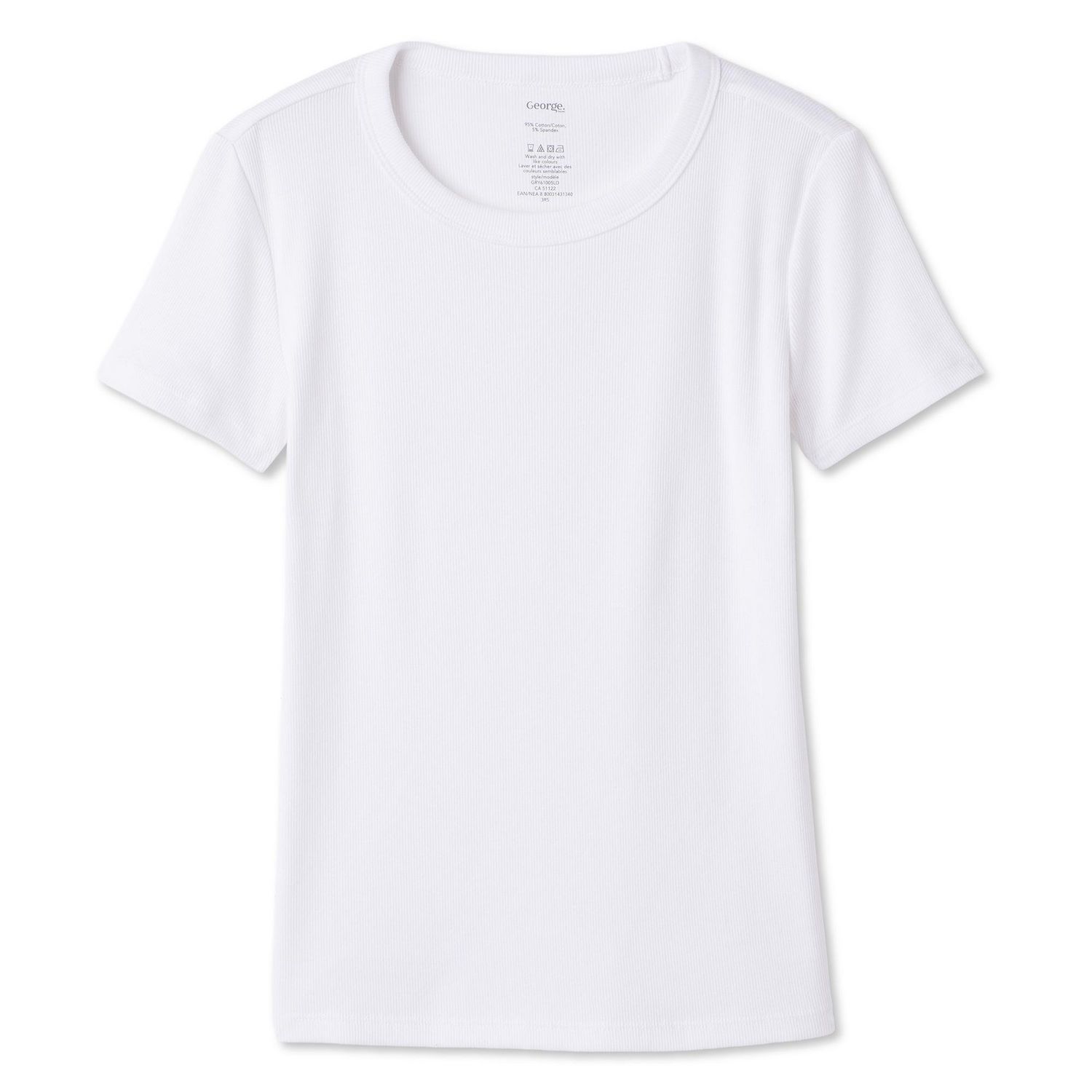 T-shirt côtelé George pour femmes