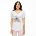 thumbnail image 1 of George Women's Soft V-Neckline Pajama Tee, 1 of 6