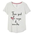 thumbnail image 1 of George Women's Soft V-Neckline Pajama Tee, 1 of 6