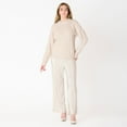 thumbnail image 2 of DV Pleated wide leg pant with elastic waist, 2 of 3