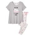 thumbnail image 1 of George Plus Women's Hacci Jersey Tee and Jogger 2-Piece Set, 1 of 1