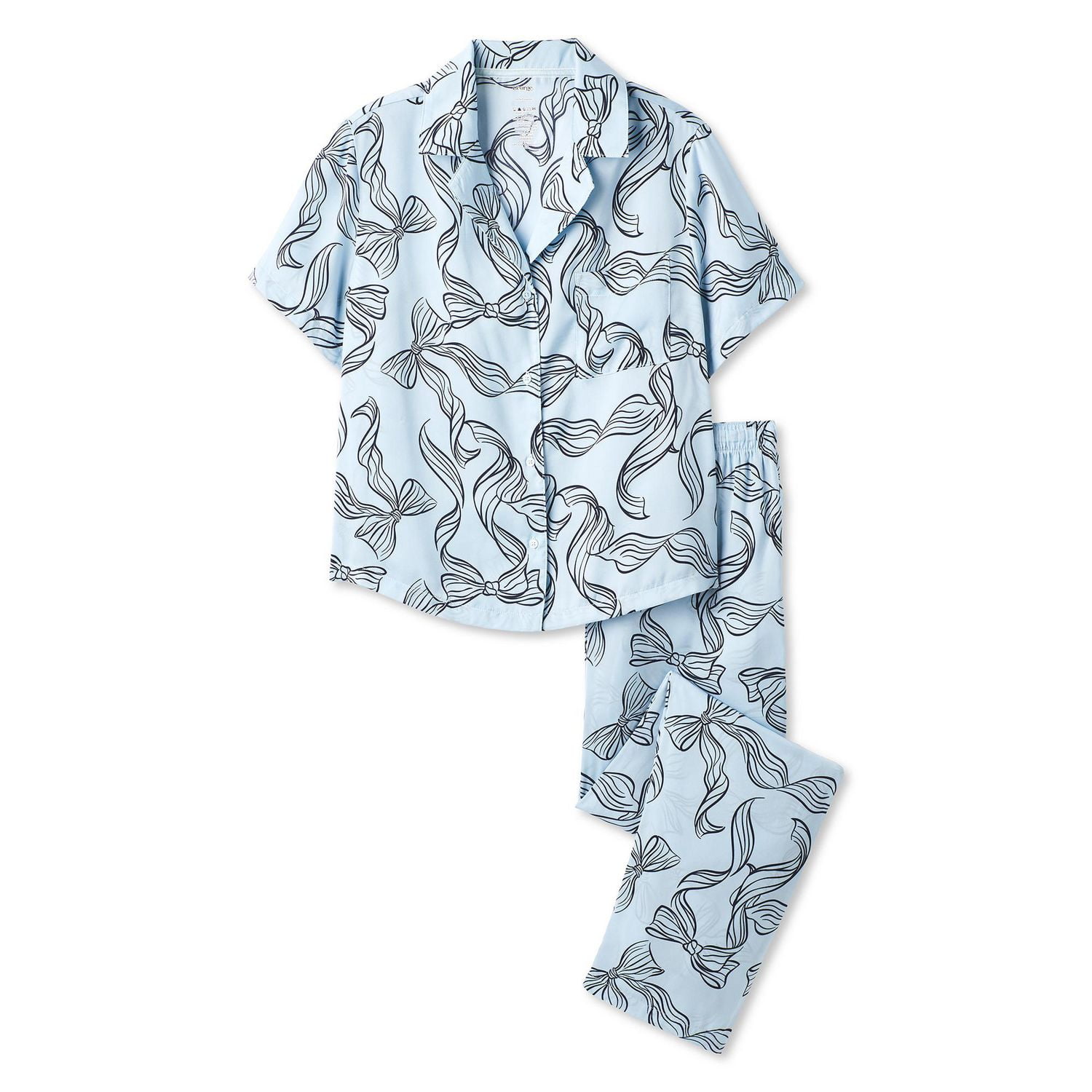 George Women's Two Piece Satin Pajama Set