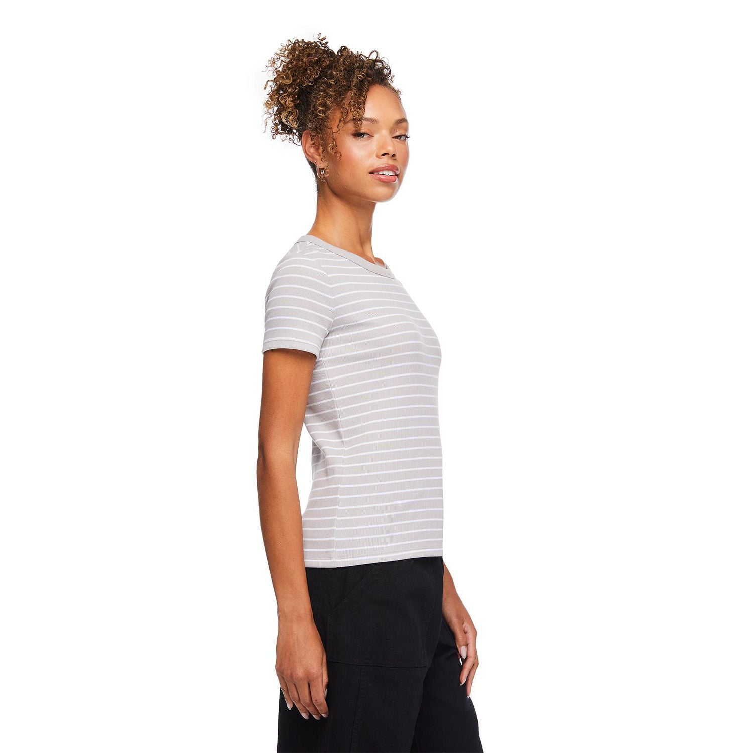 T-shirt côtelé George pour femmes