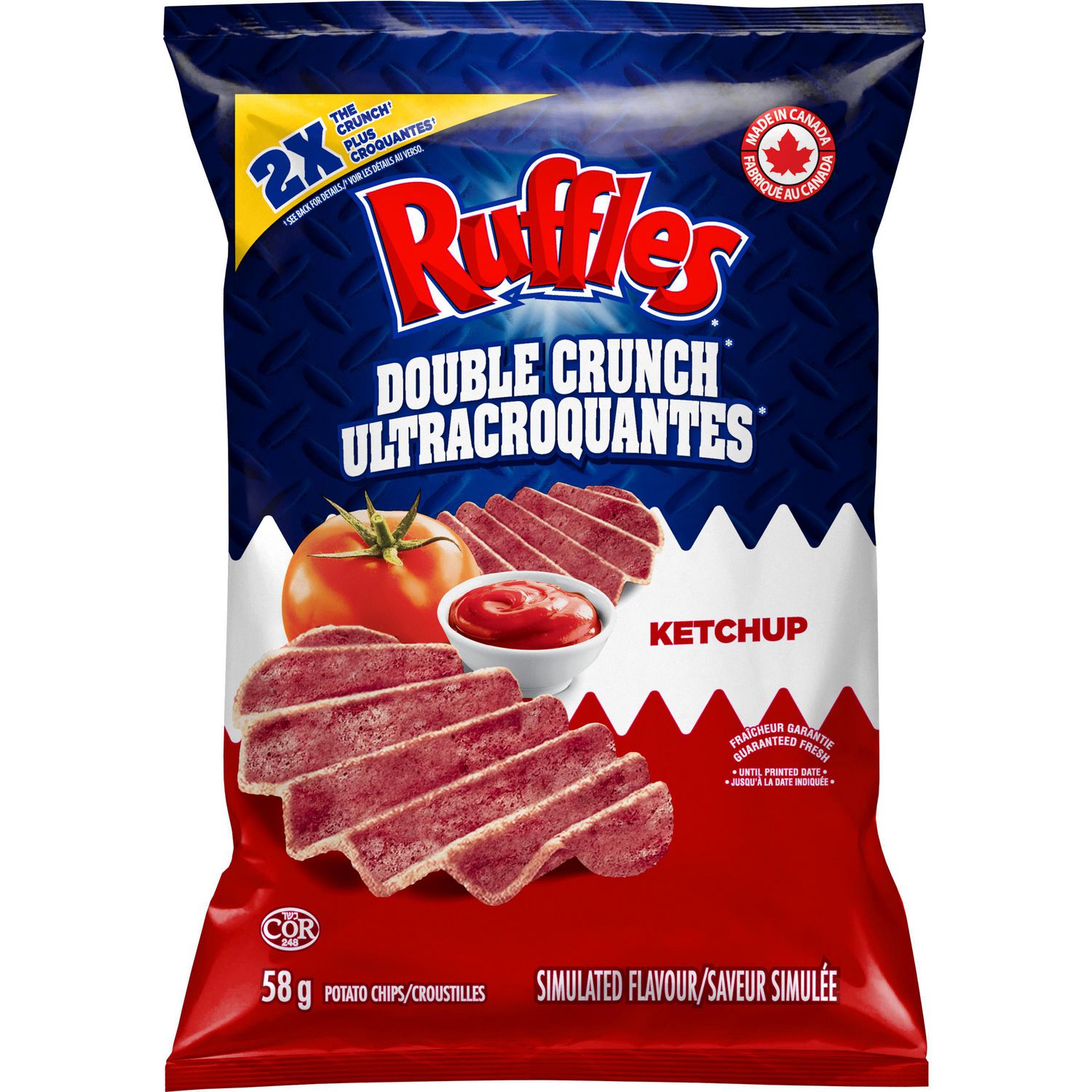 Ruffles Double Crunch Ketchup Potato Chips Walmart Canada