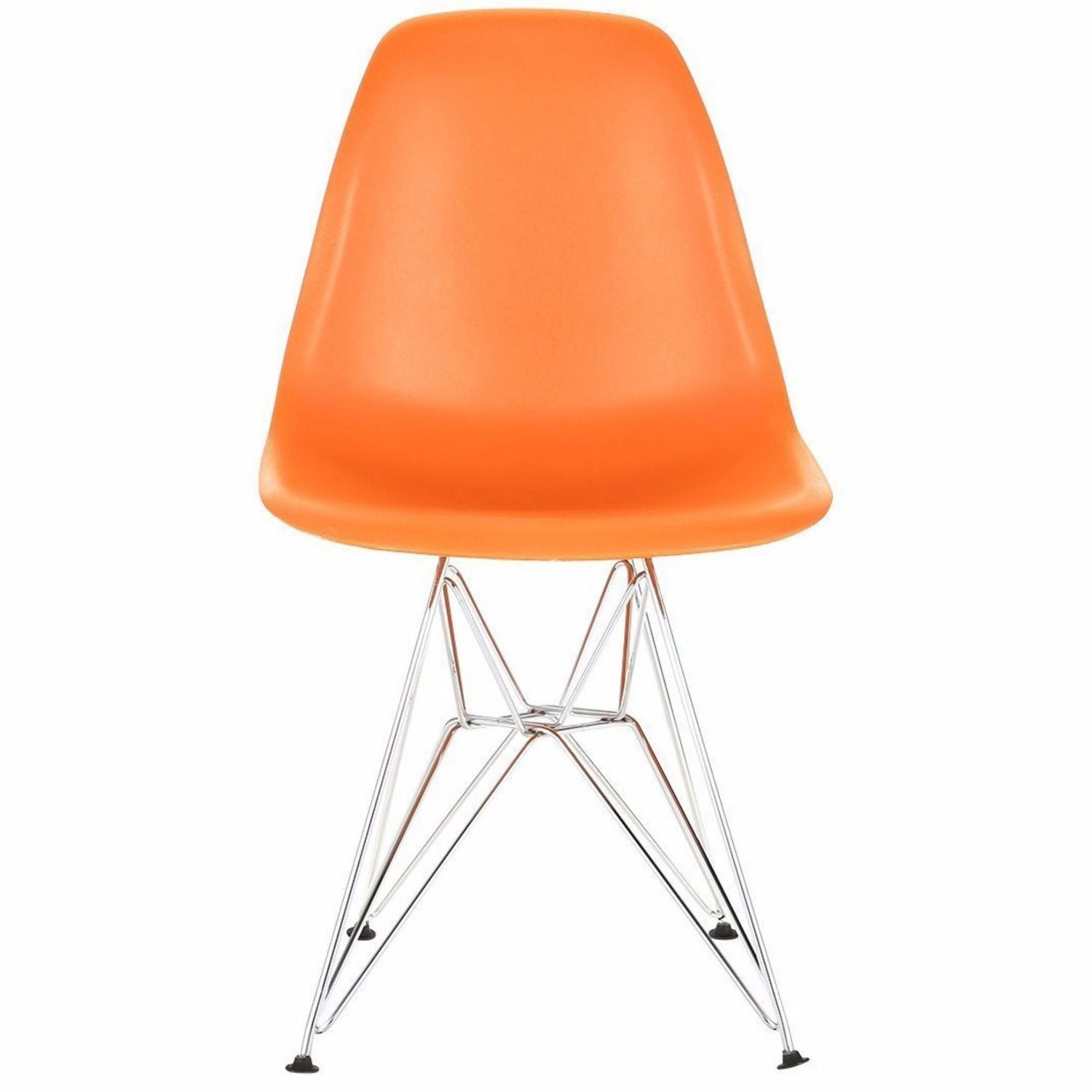 Nicer Furniture Orange Chromed Steel Legs Eiffel Dining Room Chair Walmart Canada