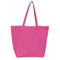 thumbnail image 3 of Time And Tru Top Zip Front Pocket Beach Bag Tote - Solid, 3 of 5