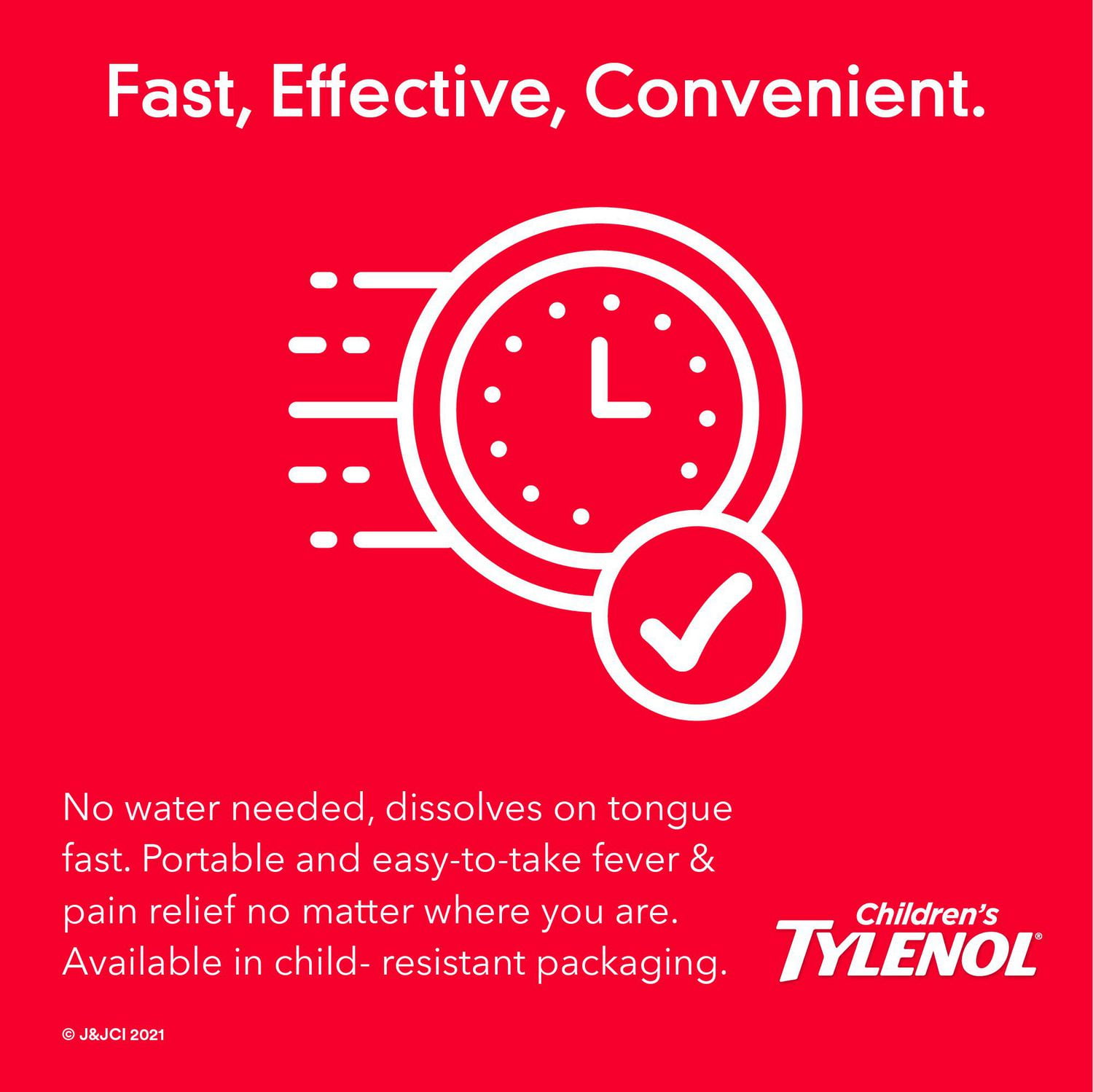 Poudre Tylenol Enfants Dissolution facile, Baie sauvage naturelle - Analgésique pour enfants, 160 mg d’acétaminophène