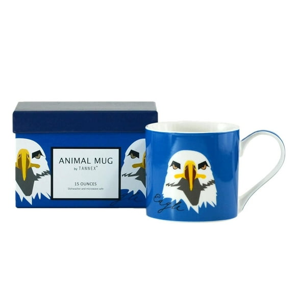 Tasses d'animaux aigle avec boîte-cadeau, ensemble de 4