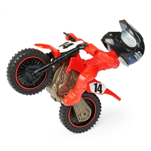 Supercross, Race and Wheelie Bike, Moto collector authentique de Ricky  Carmichael, jouets pour enfants à l'échelle 1:18