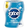 thumbnail image 1 of Gomme tendre Excel Menthe poivrée, sans sucre, bouteille, 40 morceaux, 1 of 5