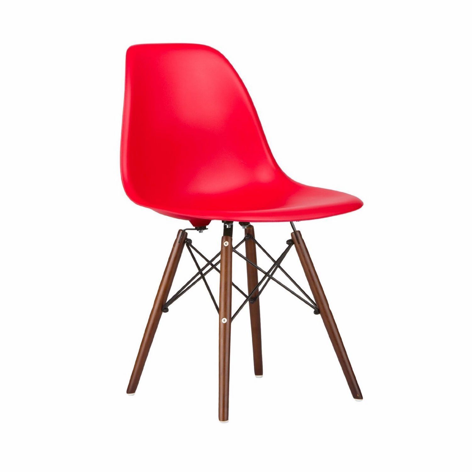 Nicer Furniture Red Eames Dsw Wooden Legs Arm Chair | Walmart Canada