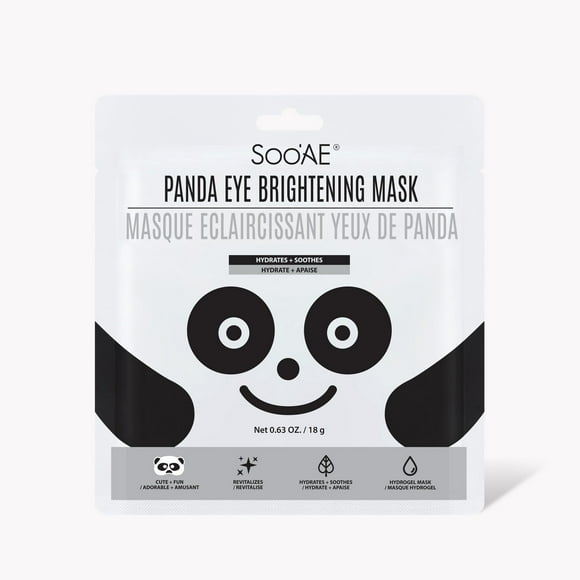 Soo'Ae Panda Eye Brightening Mask, An effective hydrogel eye mask meets Soo'AE cute panda to deliver a fun way to hydrate, sooth and smooth tired looking eyes.