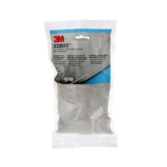 3M™ SecureFit™ 200 Eyewear, SF200P1-DC, Clear, Clear Lens, Anti-Fog, 6/case, 3M SecureFit 200 Safety Eyewear