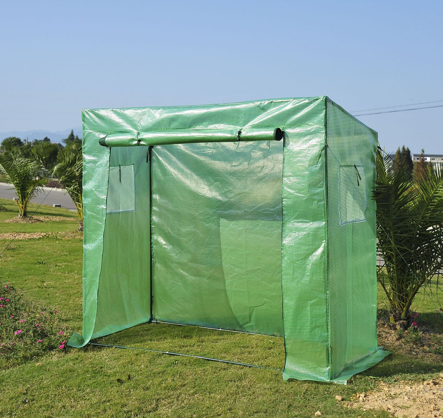 Outsunny Walkin Garden Greenhouse Walmart Canada