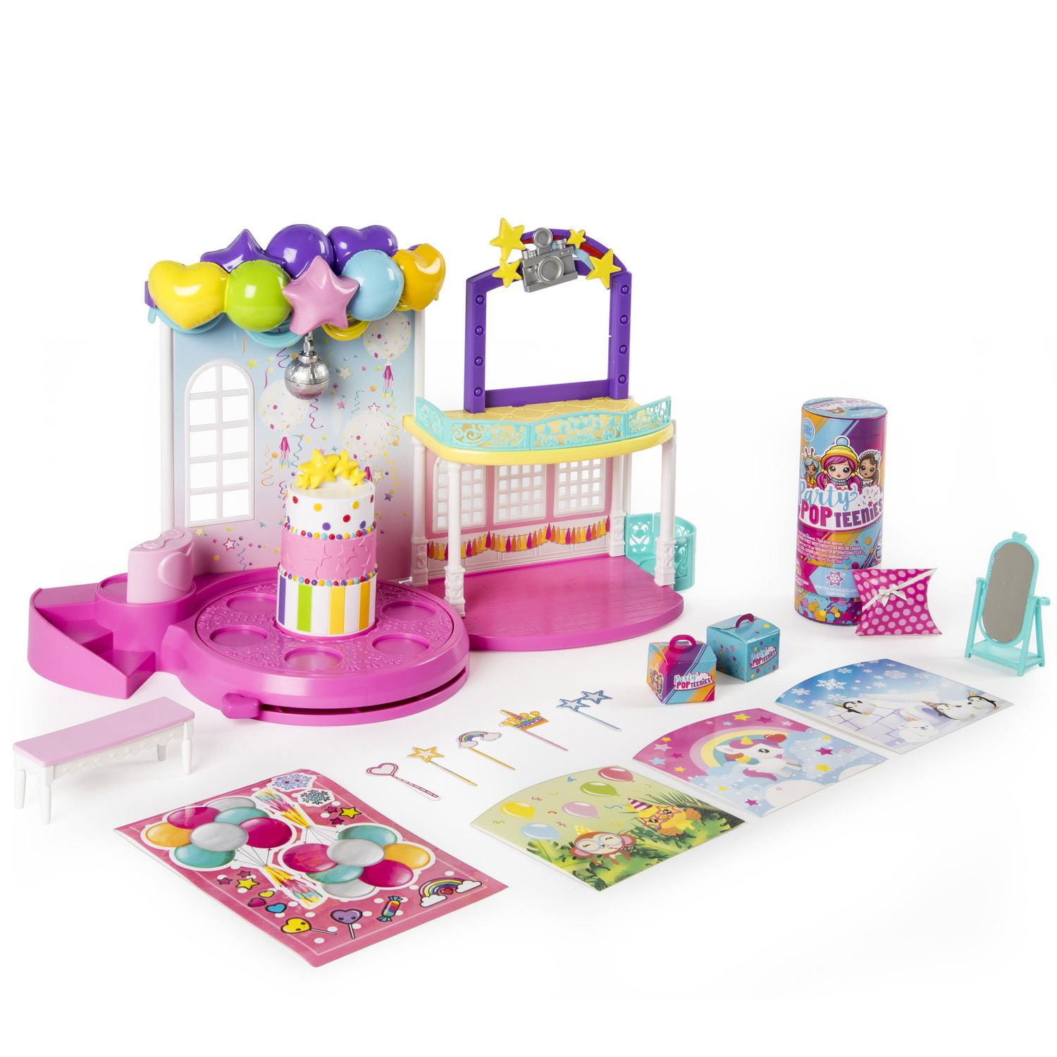 Party Popteenies Poptastic Party Playset with Confetti Exclusive Collectible Mini Doll And Accessories for Ages 4 And up Walmart
