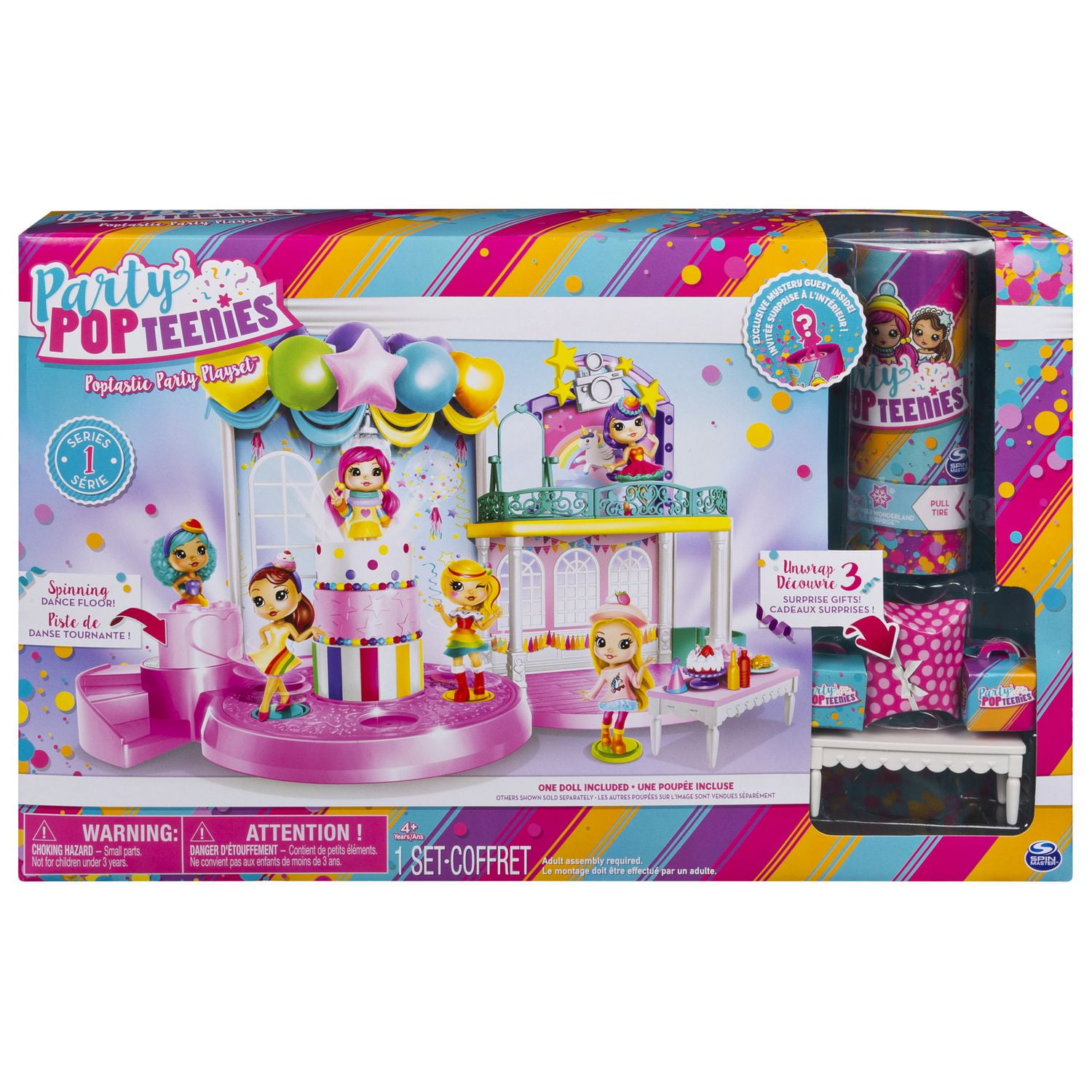 Party Popteenies Poptastic Party Playset with Confetti Exclusive Collectible Mini Doll And Accessories for Ages 4 And up Walmart