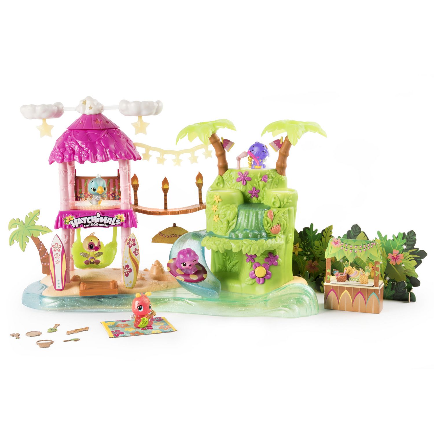 Hatchimals CollEGGtibles - Tropical Party Playset with Lights