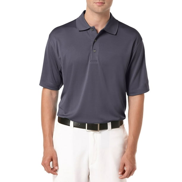 Chemise polo Golf Performance texturée unie à manches courtes de Ben Hogan pour hommes