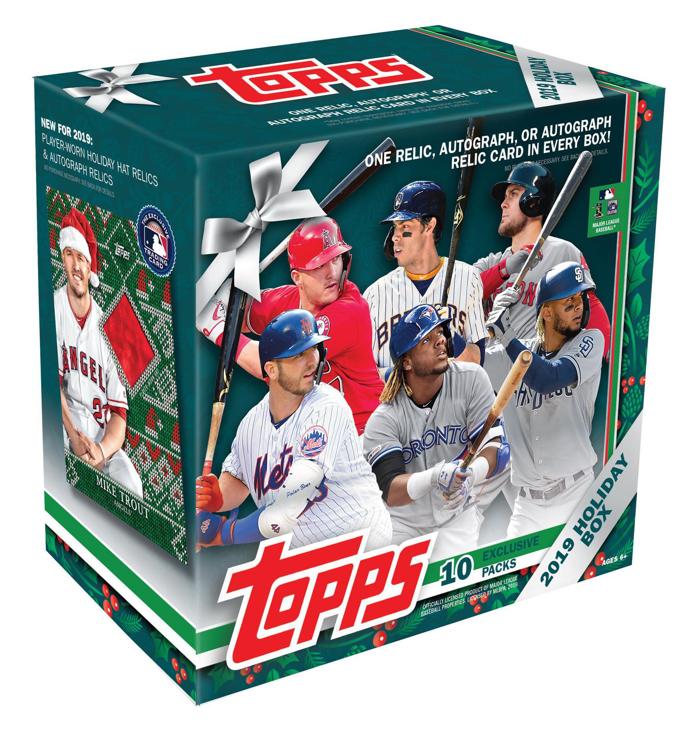 2019 Topps Holiday Baseball Mega Box 5 Metallic Holiday Parallels 1