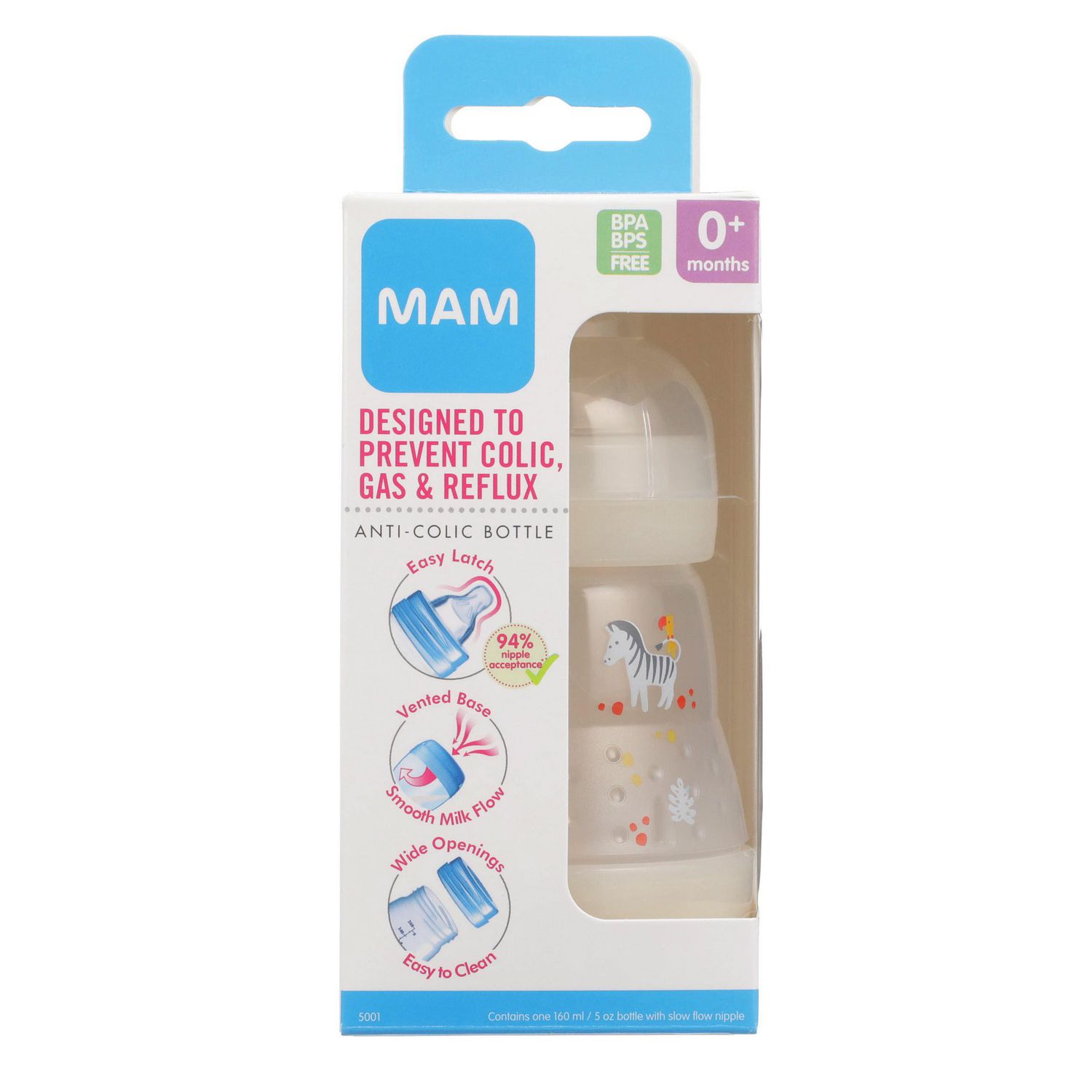 MAM Easy Start™ anti-colique 160 ml Flow - Biberon 1 pc(s