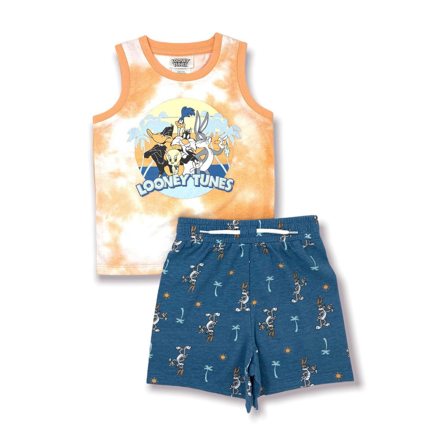 Looney Toons Toddler boys tank top and short set