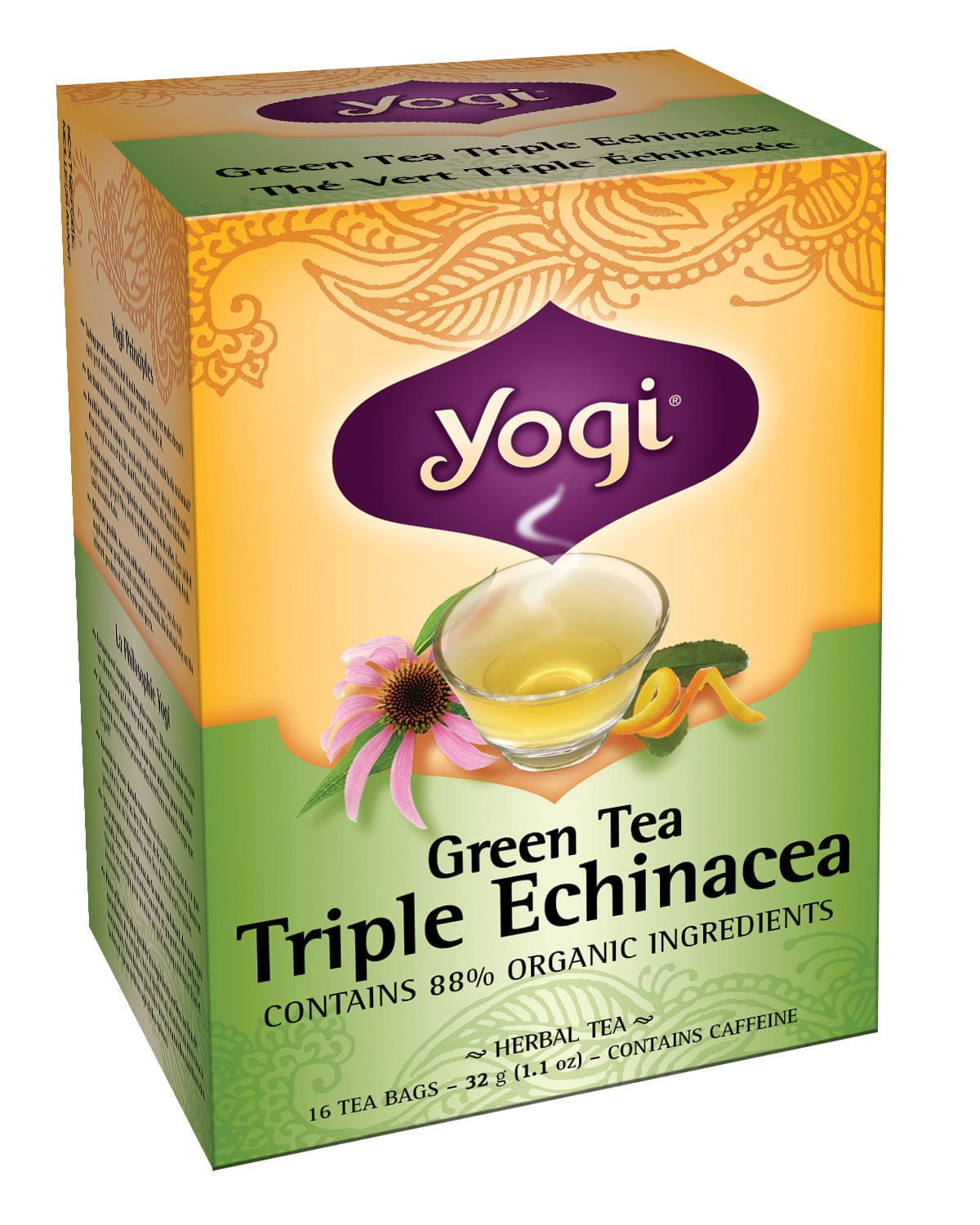 Yogi Teas Triple Echinacea Green Tea 16 Bags 32 g Walmart Canada