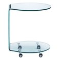 thumbnail image 2 of Zuo Modern One Piece Mission Clear Glass Side Table, 2 of 4