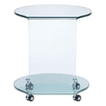 thumbnail image 4 of Zuo Modern One Piece Mission Clear Glass Side Table, 4 of 4