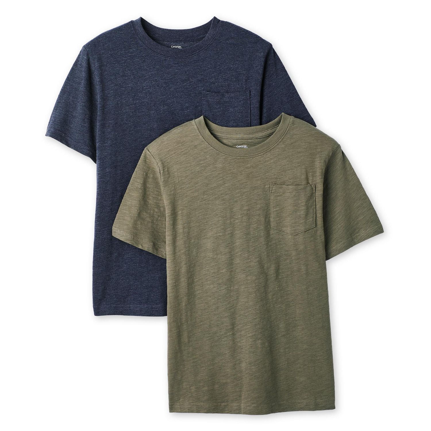 Lot de 2 t-shirts à pochette George pour garçons