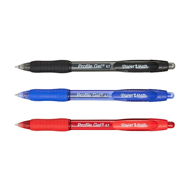 Paper Mate stylo gel InkJoy , pointe moyenne , couleurs assorties , lot de  14