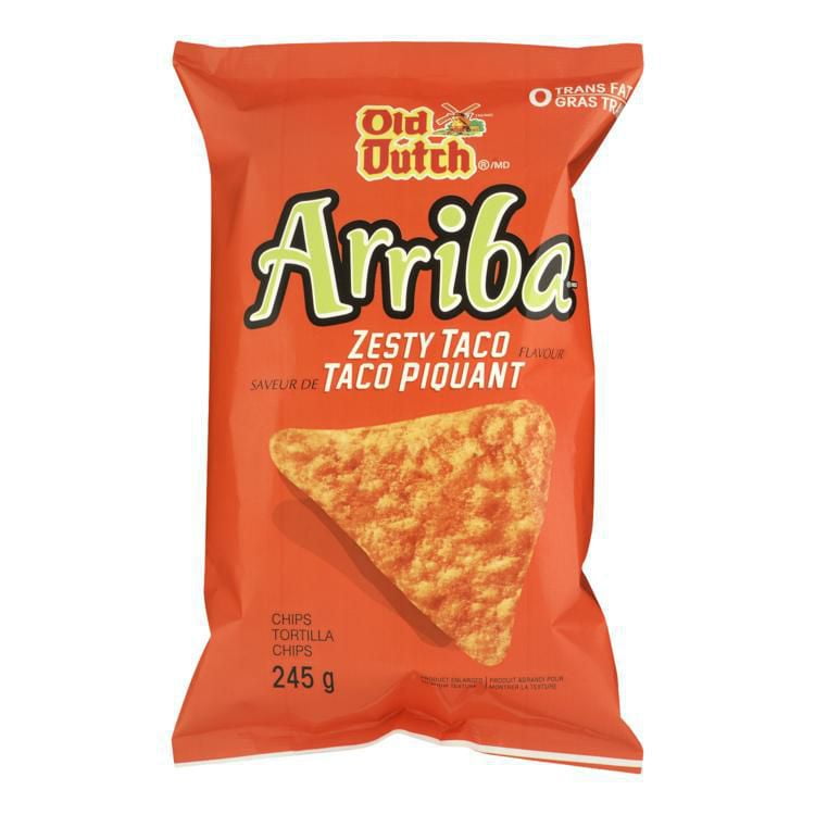 Old Dutch Arriba Zesty Taco Tortilla Chips Walmart Canada