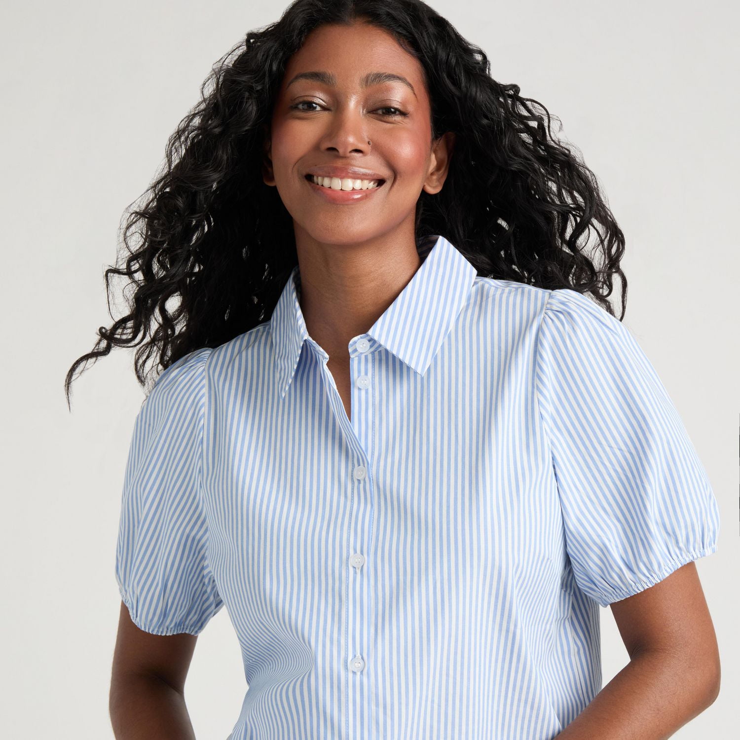 Chemise boutonnée à manches courtes et coupe carrée Mexx Maman et Moi